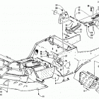 PANTHER LC Front frame, belly pan and footrest assembly