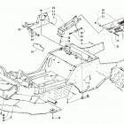 COUGAR MOUNTAIN CAT Front frame, footrest, and belt guard assembly