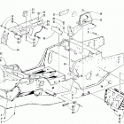 ZRT 600 Front frame, footrest and guard assembly