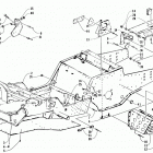 Z 440 Front frame, footrest and guard assembly