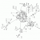 EXT 580 Опора двигателя и вариатор