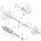 ZR 580 EFI ETT Вал приводной трака и тормоза