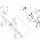 ZR 580 Задняя  подвеска, передний амортизатор