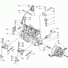 ZRT 600 Опора двигателя и вариатор