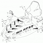 WILDCAT TOURING Капот и ветровое стекло