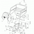 WILDCAT TOURING Backrest and rack assembly