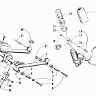 ZR 440 Rear suspension - front arm assembly