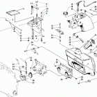 WILDCAT Air silencer, battery, and oil tank assemblies
