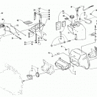 ZR 580 EFI Battery, air silencer, and oil tank