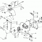 ZR 580 Карбюратор, топливный насос, масляный бак, и глушитель