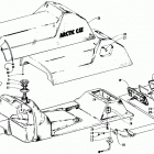 COUGAR Gas tank, seat, and taillight assemblies