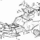 EXT POWDER SPECIAL Front frame, footrest, and guard assemblies