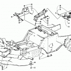 PROWLER 2-UP Front frame, footrest, and belt guard assembly