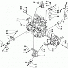 EXT 580 Опора двигателя и вариатор