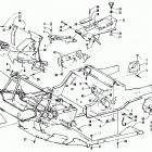 PANTHER DELUXE Front frame, belly pan and footrest assembly