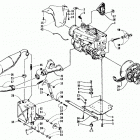 BEARCAT 440 Опора двигателя и вариатор