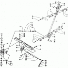 ZR 580 Tie rod  /  steering post assembly