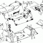 BEARCAT 340 Бензобак и сиденье в  сборе
