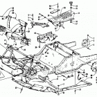 PUMA DELUXE Front frame, belly pan and footrest assembly