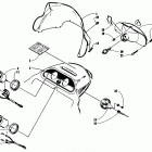 EXT EFI MOUNTAIN CAT Windshield, headlight, and hood hinge