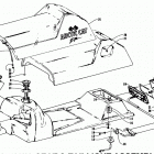 ZR 580 Gas tank, seat, and taillight assemblies