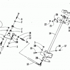 CHEETAH 440 2-SPEED Tie rod  /  steering post assembly