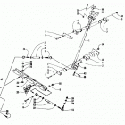 EXT 580 Tie rod  /  steering post assembly