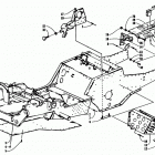 ZR 700 Front frame, footrest, and clutch shield assembly