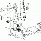 EXT EFI MOUNTAIN CAT Gas tank and fuel pump assembly