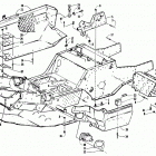 WILDCAT EFI Front frame, belly pan and footrest assembly