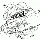 EXT 580 Hood and belly pan assembly