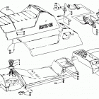 WILDCAT MOUNTAIN CAT Gas tank, seat, and taillight assemblies
