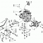580 ZR Опора двигателя и вариатор