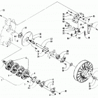EXT 580 Z Вал приводной трака и тормоза