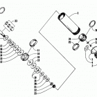 EXT 580 Z Задняя  подвеска, передний амортизатор