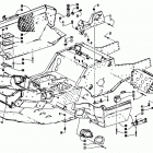 WILDCAT Front frame, belly pan and footrest assembly