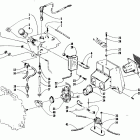 580ZR Карбюратор, топливный насос, масляный бак, и глушитель