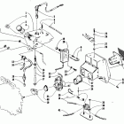 440 ZR Карбюратор, топливный насос, масляный бак, и глушитель