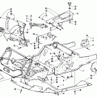PROWLER MOUNTAIN CAT Front frame, belly pan and footrest assembly