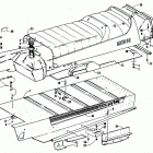 JAG AFS LONG TRACK Tunnel, gas tank and seat
