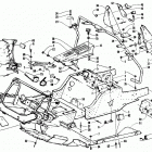 EXT SPECIAL Front frame, belly pan and footrest assembly