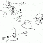 JAG AFS LONG TRACK Карбюратор, топливный насос, масляный бак, и глушитель