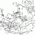 PROWLER Front frame, belly pan and footrest assembly
