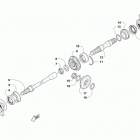 ATV ALTERRA 500 XT EPS WHITE Вторичный привод в сборе