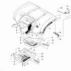 TRV 700 EPS SE L7E BLACK Заднее крыло и подножки