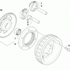 ATV 1000 MUD PRO SE EPS White (US) Бендикс стартера