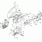 XC 450 EFI  White (US) Rear body and taillight assembly