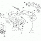 ATV ALTERRA 400 Green (US), Red (US) Заднее крыло ,багажник и фонари