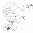 TRV 700 T3S RED Заднее крыло и подножки