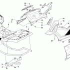 ATV ALTERRA 700 XT EPS White (US), White Intl (OS), Camo (US), Camo Intl (OS) Front rack and side panel assemblies